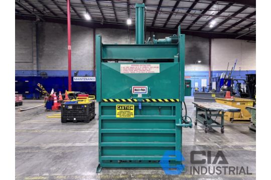 30' X 60' MAX PAK MODEL MP60 VERTICAL HYDRAULIC CARDBOARD…