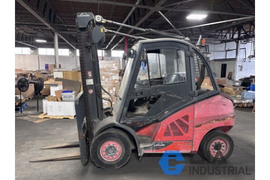 7,000 LB. LINDE MODEL H45D DIESEL SOLID PNEUMATIC…