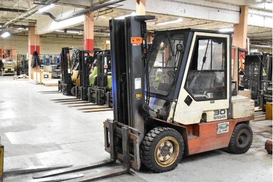 NISSAN UGJ02A30UG LPG FORKLIFT WITH 5125LBS…