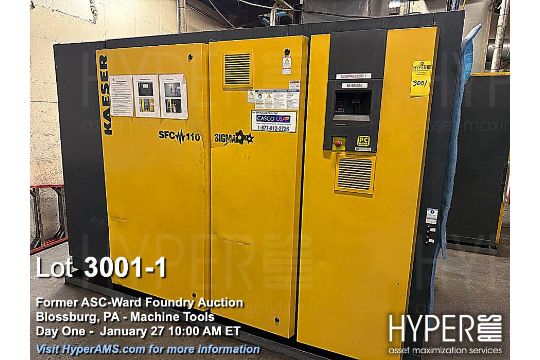 KAESER SFC 110 Industrial Air Compressor, 110 kW (147…