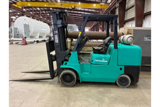 LPG FORKLIFT, CAT/MISUBISHI 12,000-LB. BASE…