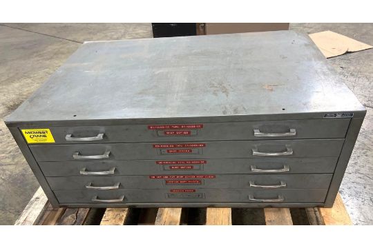 Mayline 5 Drawer Steel Flat File Cabinet