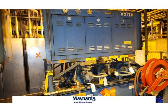 Voith sulzer lube oil assembly skid HY-3