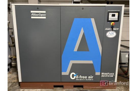 Atlas Copco Mdl. AQ37USDFF Approximately 50HP Screw…