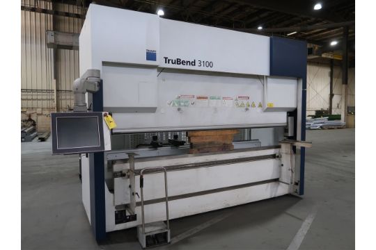 2019 Trumpf TruBend 3100 Press Brake 10'x110T