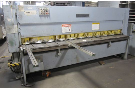 CENTURY 2H10 HYDRAULIC SHEAR, 1/4' MILD STEEL, BACK…