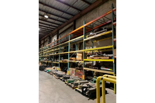 (12x) Sections of Tear Drop Pallet Racking: (13) 16'T…