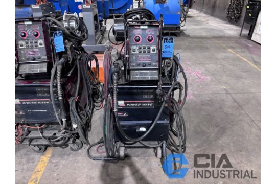 450 AMP LINCOLN POWERWAVE 455M/STT WELDER…