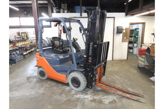 Toyota Model 8FGU18 Forklift, SN # C1479, 2,400lb cap.,…