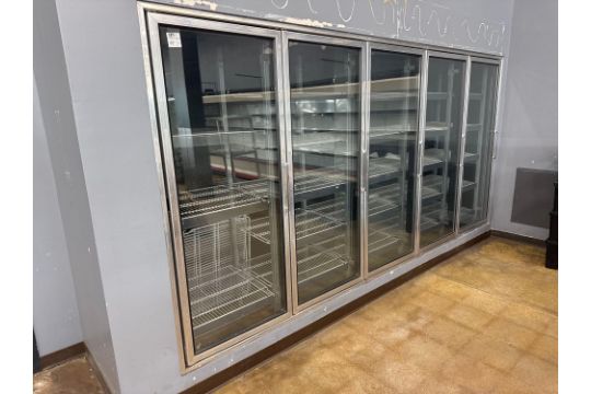 Yorke Walk in Cooler with (5) Glass Doors and (5) Merchandise…