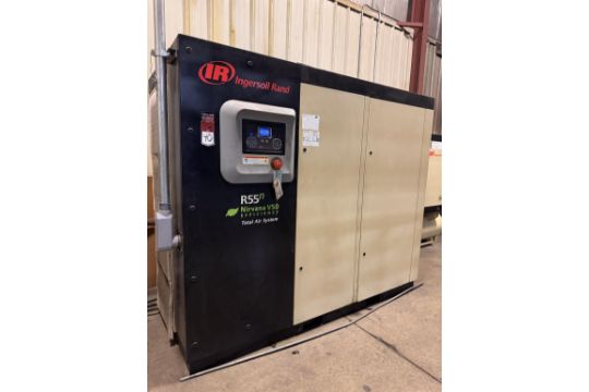 INGERSOLL RAND R55n-TAS-A138 75 hp Air Compressor,…