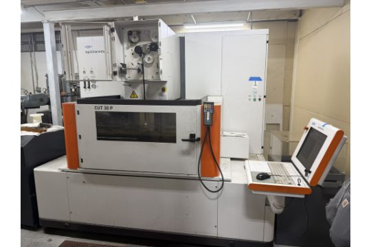AGIE CHARMILLES CUT 30P CNC WIRE CUTTING EDM, S/N 396.900.119.0474,…