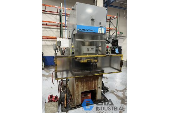 60 TON KOMATSU MODEL OBS-60-3 GAP FRAME PRESS;…