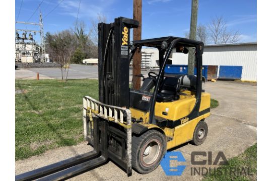 6,000 LB. YALE MODEL GLP060VXEVSE093 CUSHION…