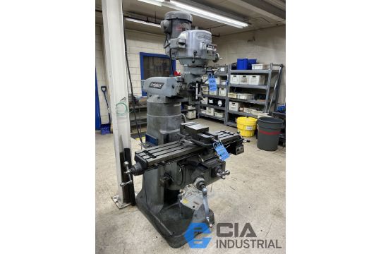 2 HP BRIDGEPORT SERIES 1 VERTICAL MILL; S/N…