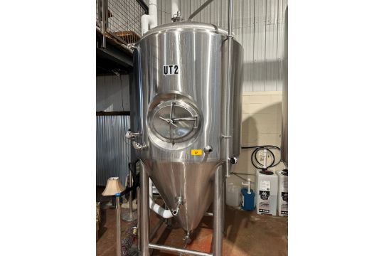 15 BBL Stainless Steel Unitank - Cone Bottom, Glycol…