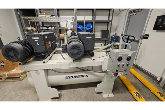 Powerex IVD1006 Rotary Vane Vacuum Tank Air Compressor…