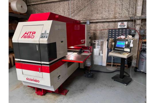 CNC TURRET PUNCH PRESS, NISSHINBO MDL. HTP-650,…
