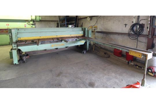 POWER SQUARING SHEAR, WYSONG MDL. 1010-RD,…