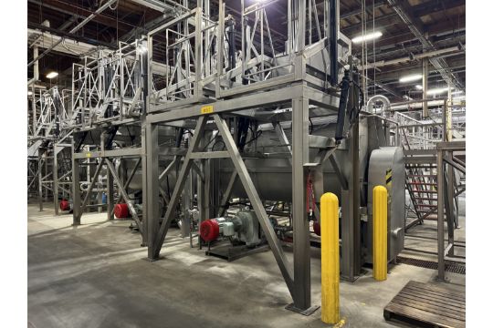 Stainless Ribbon Blender with Dump Station