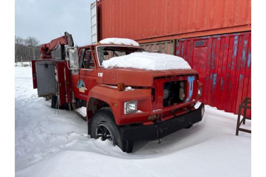 1987 FORD F600 SERVICE TRUCK VN:1FDNT64P7HVA24300…