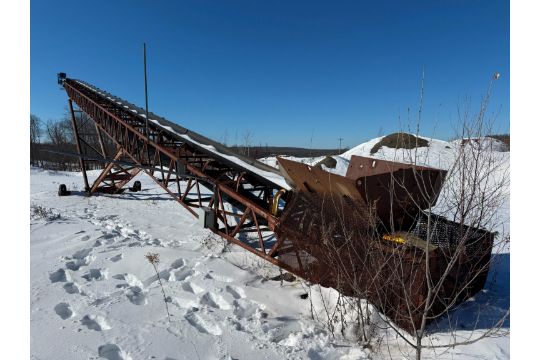 30IN. X 100FT. RADIAL STACKING CONVEYOR CONVEYORS…