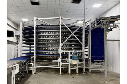 G&F Spiral Cooler, Belt Approx 42' Wide,…