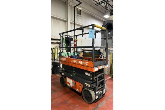 Toyota-Aichi Electric Scissor Lift Model SV1930C, 19’…