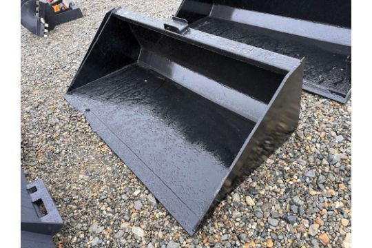 NEW 66IN. GP BUCKET W/ BLADE SKID STEER ATTACHMENT