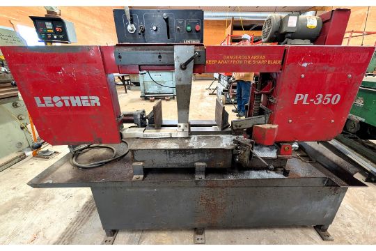 LESTHER PL-350 HORIZONTAL BANDSAW, S/N 840863