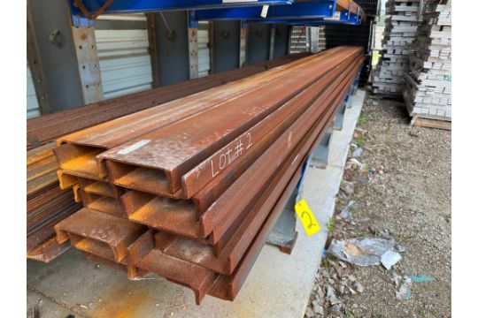 LOT OF CHANNELS, STRUCTURAL STEEL, ASTM A526,…