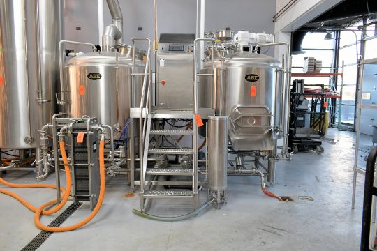 ABE 10-BBL 2-Vessel Steam Automated Brewhouse; Auto…