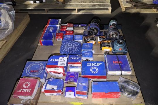 Lot of Assorted Bearings, SKF, Martin, NSK