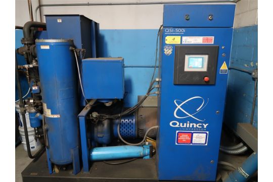2010 Quincy 100 HP Rotary Screw Air Compressor Model…