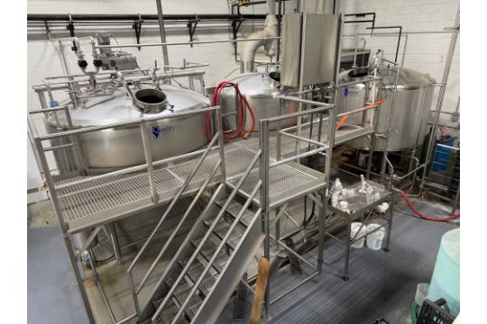 QTS 3-Vessel 30 BBL Stainless Steel Brewhouse - Mash/Lauter…