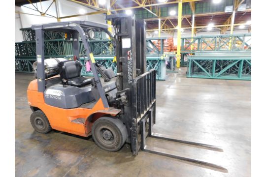 Toyota Model 7FGU25 Forklift, s/n 72587, 5,325 Hours,…