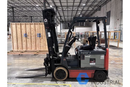 6,000 LB. TOYOTA MODEL 8FBCU30 ELECTRICAL SIT-DOWN…
