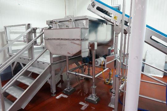 SS dual ribbon blender