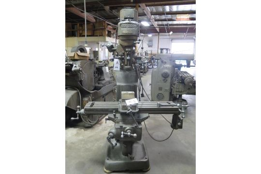 Bridgeport Vertical Mill w/ 1Hp Motor, 80-2720…