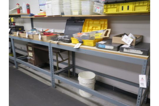 Work Benches (3) w/ Misc (SOLD AS-IS - NO WARRANTY)