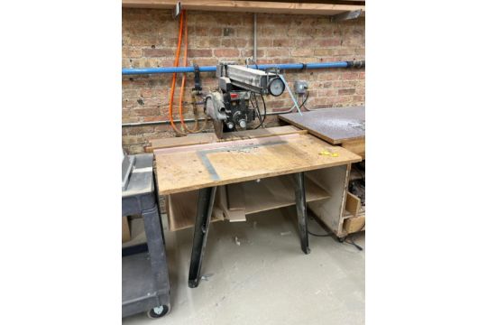 Craftsmen 12-Inch Radial Arm Saw Mounted…