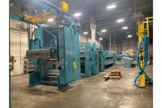 1994 Timson T32 one-color web offset book press 47'…