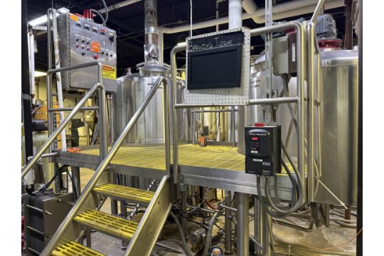 34 HL Steam Jacketed Stainless Steel 2-Vessel Brewhouse…
