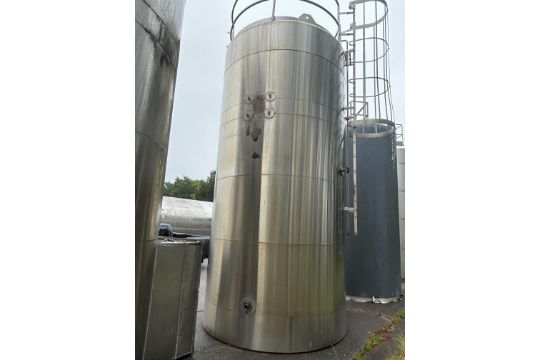 Walker 8,000 Gallon Jacketed All S/S Silo , S/N: VSHT-6449R…