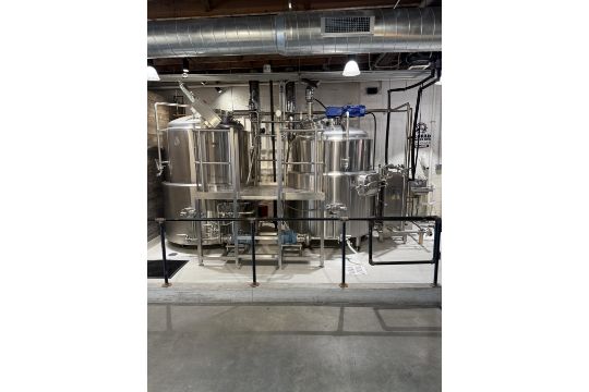 2017 Deutsche 7 BBL Stainless Steel 2-Vessel Brewhouse…