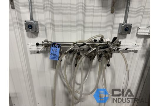 KEG FILLER FOUR-HEAD MANIFOLD WITH (5) 1.5'…