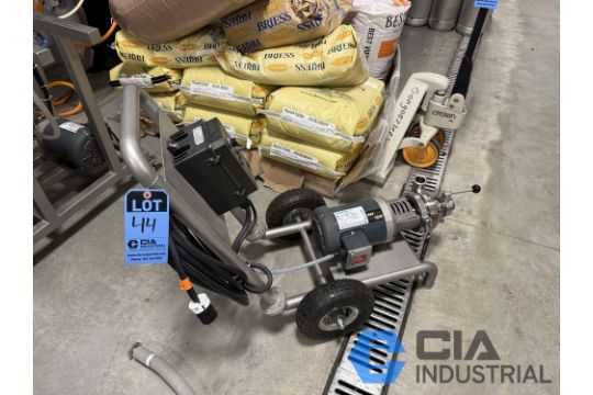 1 HP CENTRIFUGAL VARIABLE SPEED PUMP ON CART;…