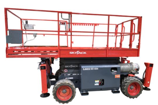 2017 Skyjack Model SJ6832 RT OUTDOOR Scissor Lift 4x4…