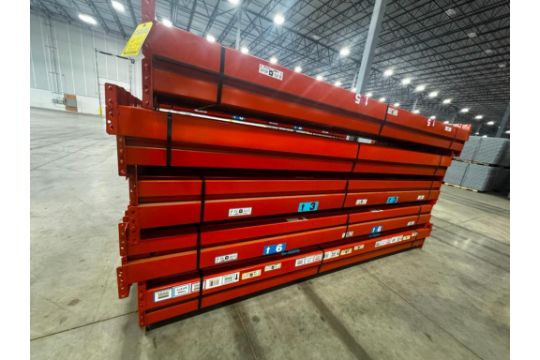 (140x) Interlake Mecalux Teardrop step beam 144' long…