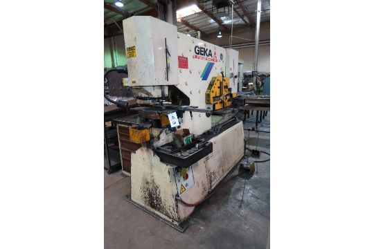 Geka Hydracrop 110/SD 120 Ton Hydraulic Ironworker,…
